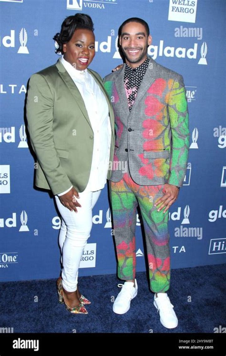 Alex Newell and Zeke Thomas attending the 27th annual GLAAD Media