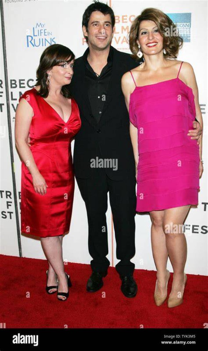 Alexis (L) and Nia Vardalos arrive for the Tribeca Film