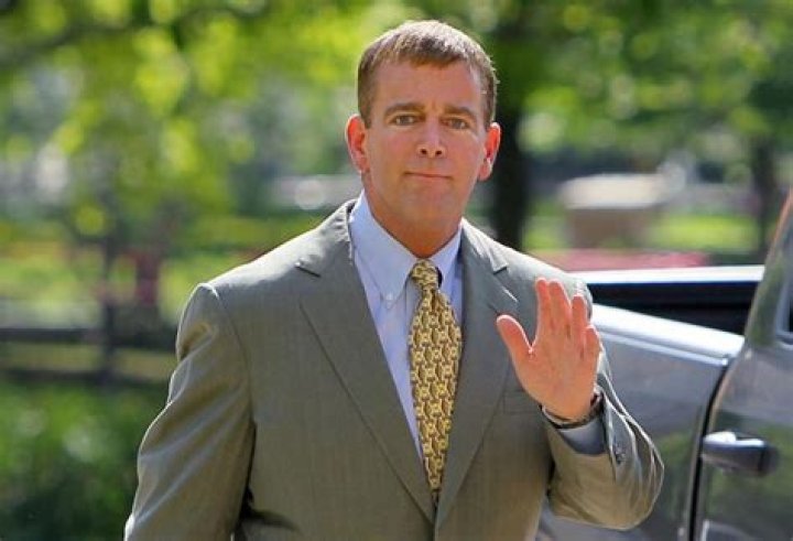 August Busch IV arrives at court in St. Louis for Katz v AB trial today