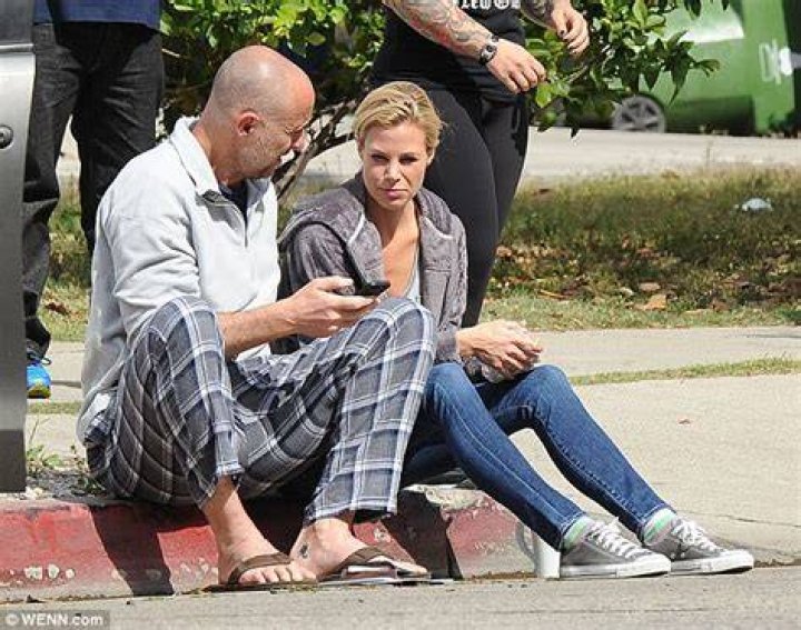 Baywatch star Brooke Burns smashes her BMW in Los Angeles... as passers