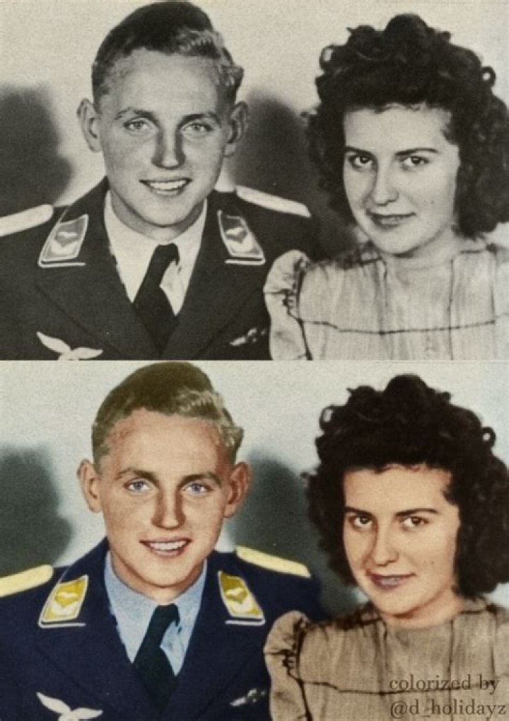 Erich Hartmann and his wife Luftwaffe pilot, Luftwaffe, Fighter pilot