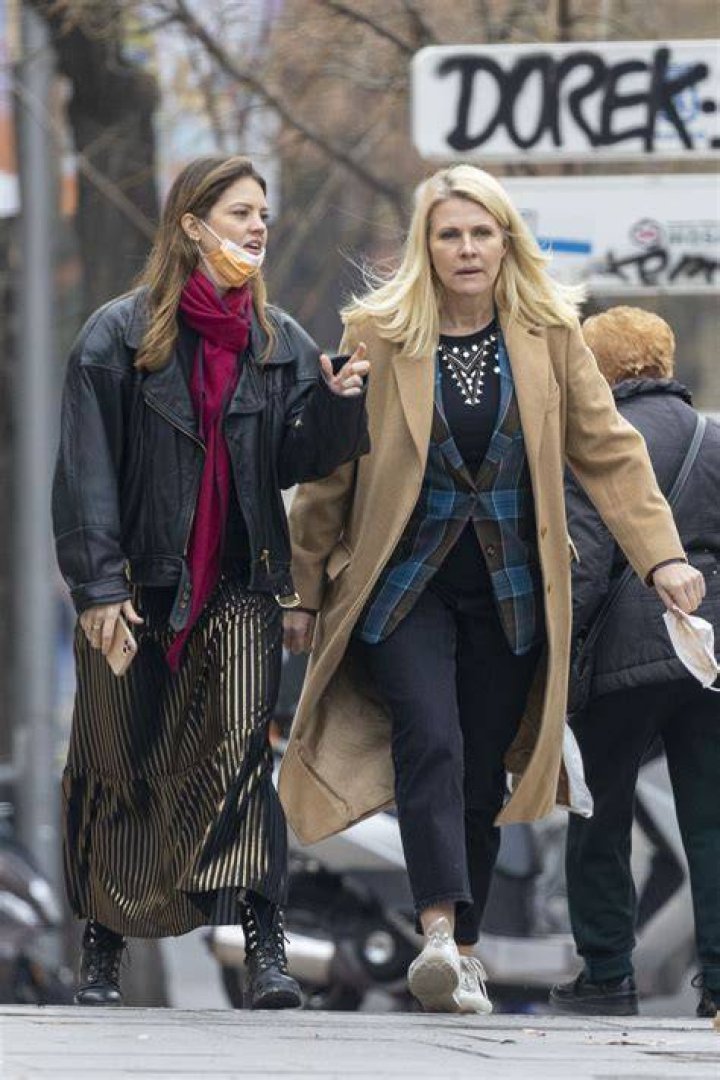 ISABELLE JUNOT Out with Her Mother Nina WendelboeLarsen in Madrid 12