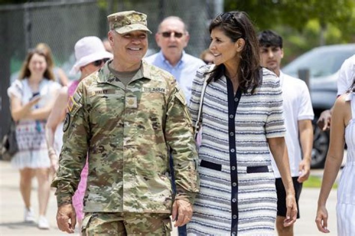 Nikki Haley calls husband's National Guard deployment a 'moment of