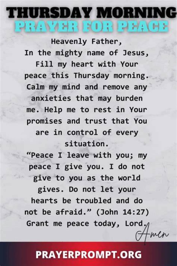 Unlock The Power Of Encouragement Thursday Morning Prayer For Spiritual Empowerment