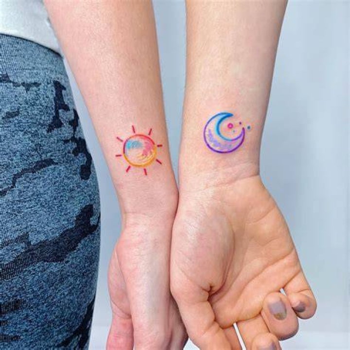 Unveil The Enchanting World Of Sun And Moon Best Friend Tattoos