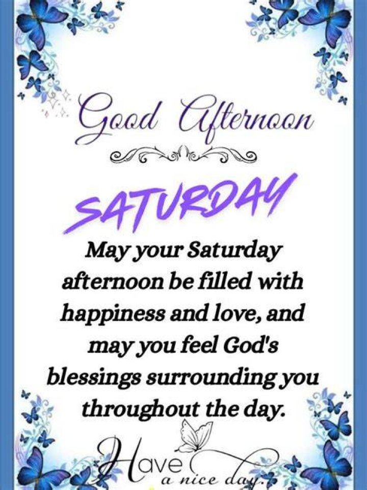 Unveiling The Secrets Of Saturday Afternoon Blessings: Discoveries And Insights